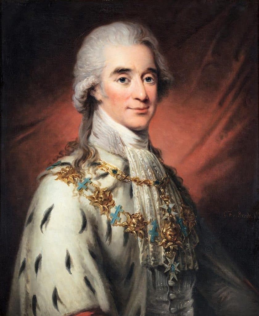 Portrait d'Axel de Fersen vers 1800, le grand amour de Marie-Antoinette.