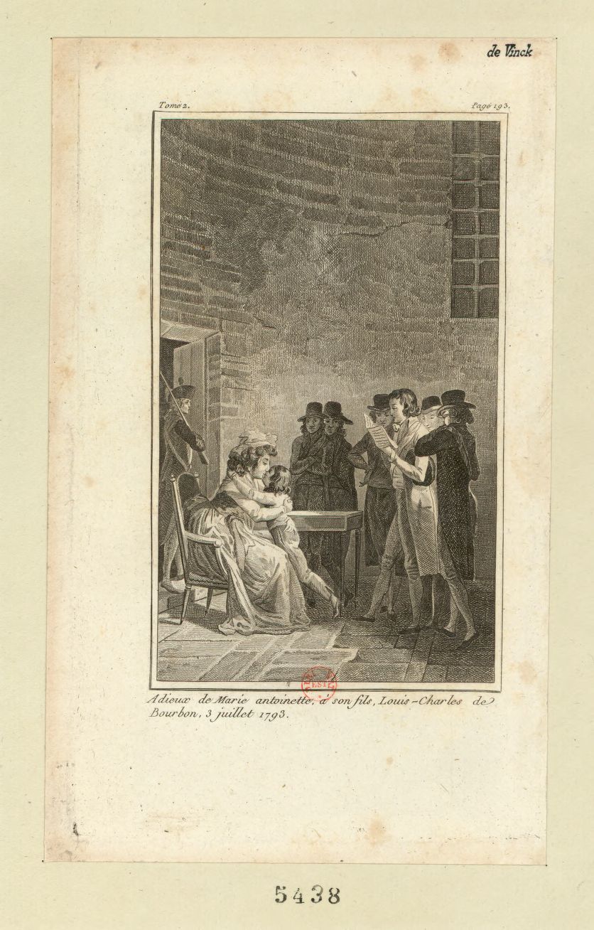 Marie-Antoinette est séparée de son fils Louis Charles le 3 juillet 1793