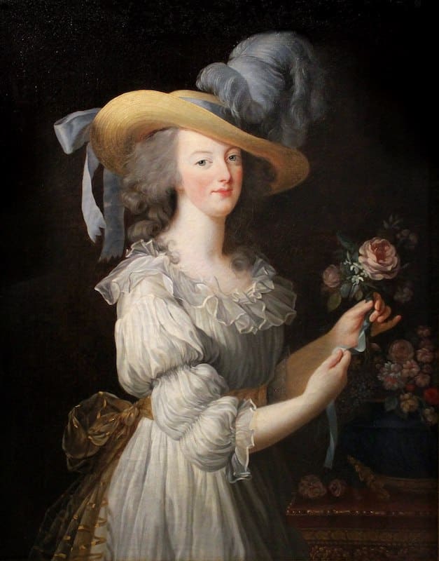 Marie-Antoinette en robe de gaulle par Élisabeth Vigée Le Brun en 1783