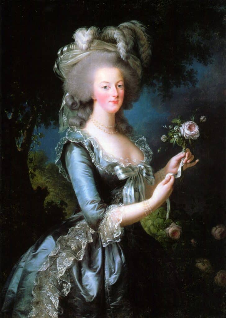 Marie-Antoinette à la rose par Élisabeth Vigée Le Brun