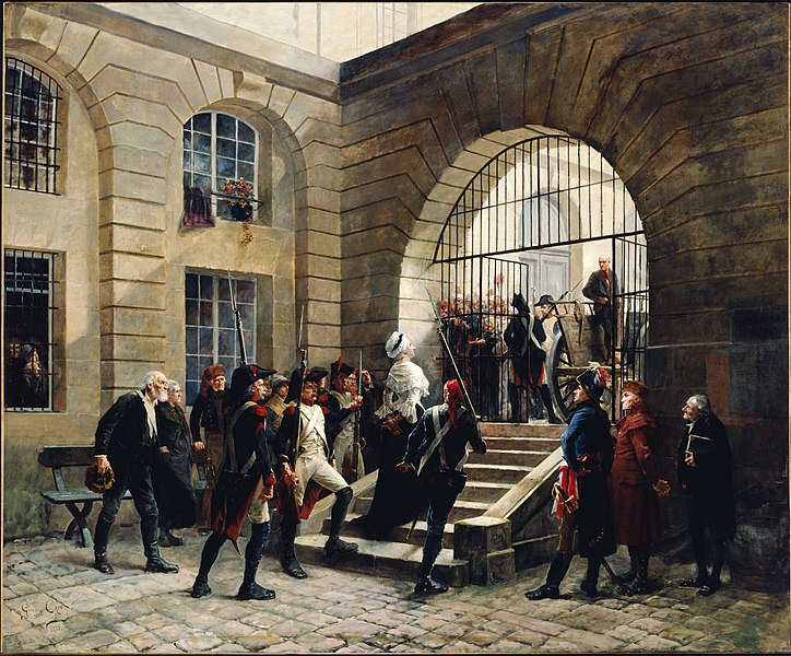 Marie-Antoinette sortant de la Conciergerie le 16 octobre 1793, par George Cain.