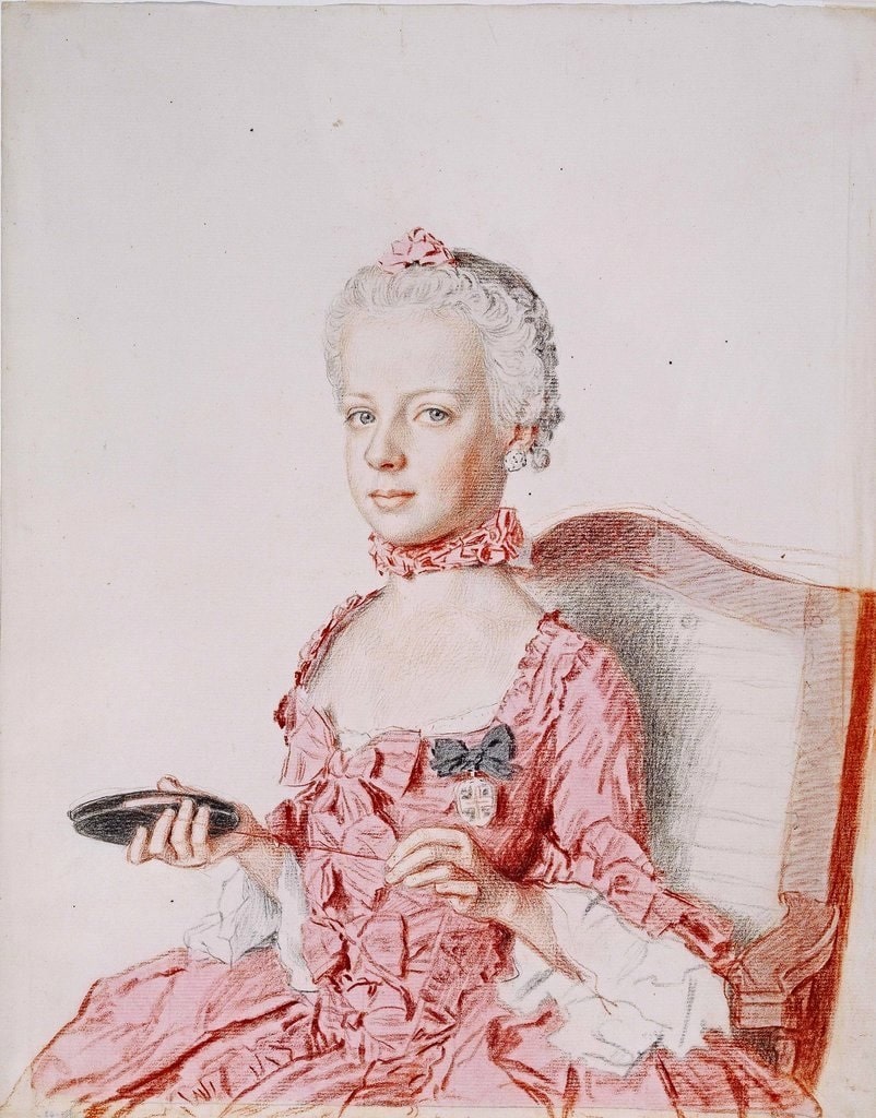 Marie-Antoinette à la navette par Liotard