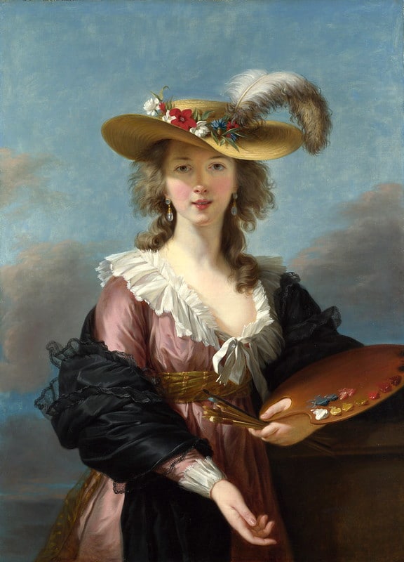 Élisabeth Vigee Lebrun autoportrait au chapeau de paille
