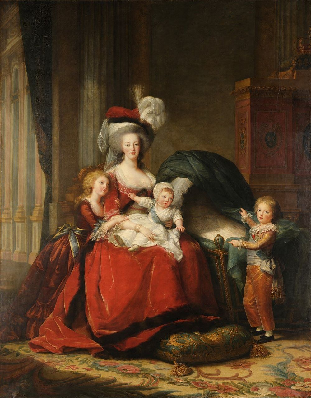 Élisabeth Vigée Lebrun, portrait de Marie-Antoinette et de ses enfants