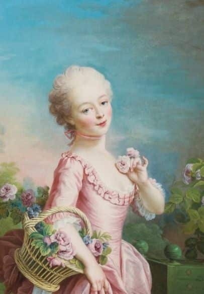 Portrait de Betsi, la fille de Jeanne du Barry. Drouais, 1770.