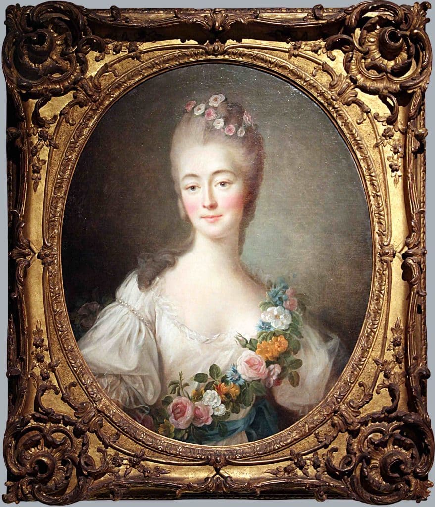 Portrait de madame du Barry en Flore, par Drouais.