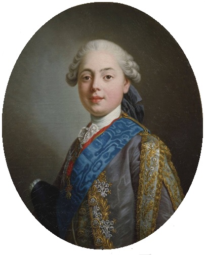 Portrait du comte d’Artois, frère de Louis XVI et meilleur ami de la dauphine Marie-Antoinette à Versailles