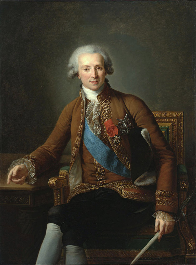 Portrait du comte de Vaudreuil, membre de la coterie de la reine de France Marie-Antoinette.