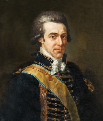 Portrait du comte suédois Axel de Fersen, célèbre pour sa liaison amoureuse avec la reine Marie-Antoinette