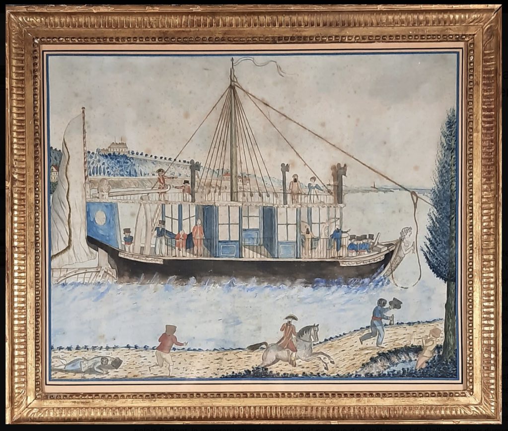 Yacht de Marie-Antoinette par Louis-François Orson.