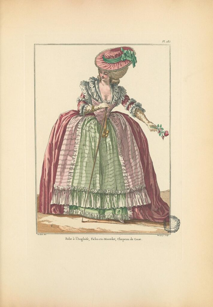 Modèle de robe à l'anglaise