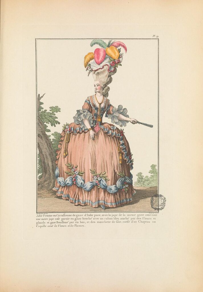 Robe à la circassienne couleur puce