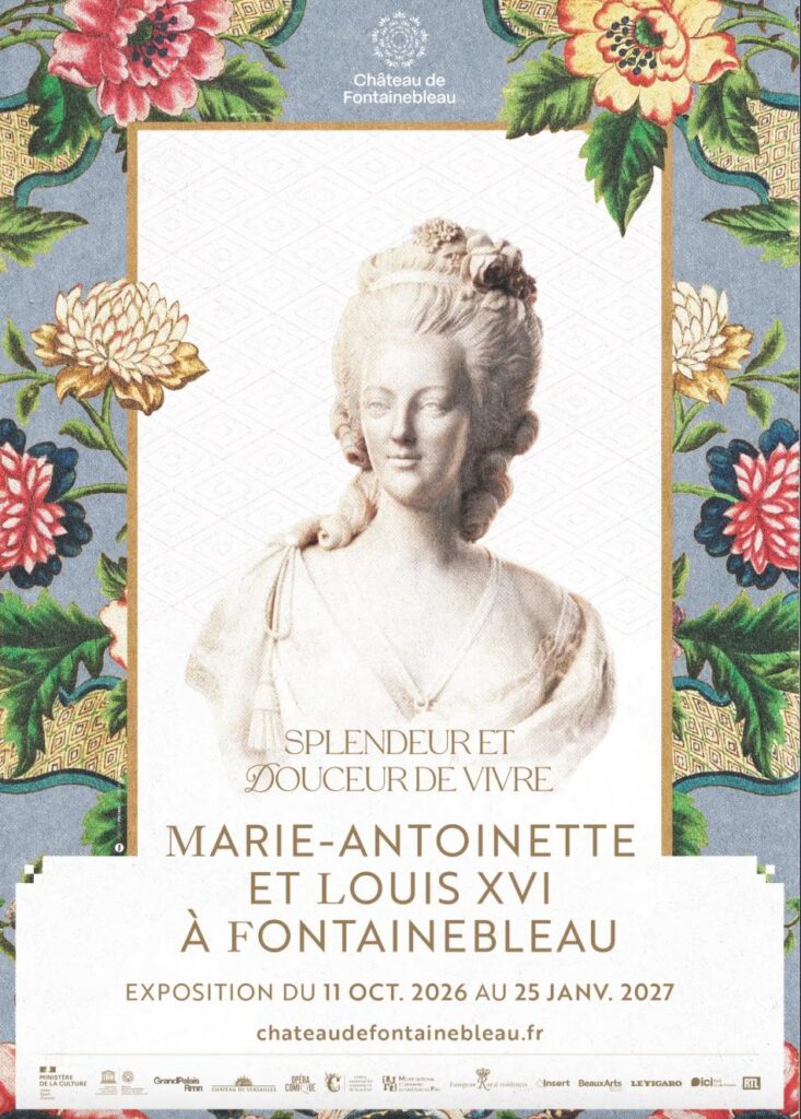 Affiche expo Marie-Antoinette à Fontainebleau 2026